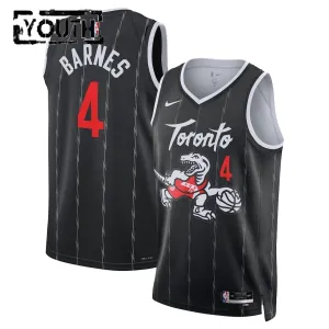 Camiseta Toronto Raptors Scottie Barnes City Edition 2025-26 Negro Swingman para Niño Camiseta Toronto Raptors Scottie Barnes City Edition 2025-26 Negro Swingman para Niño