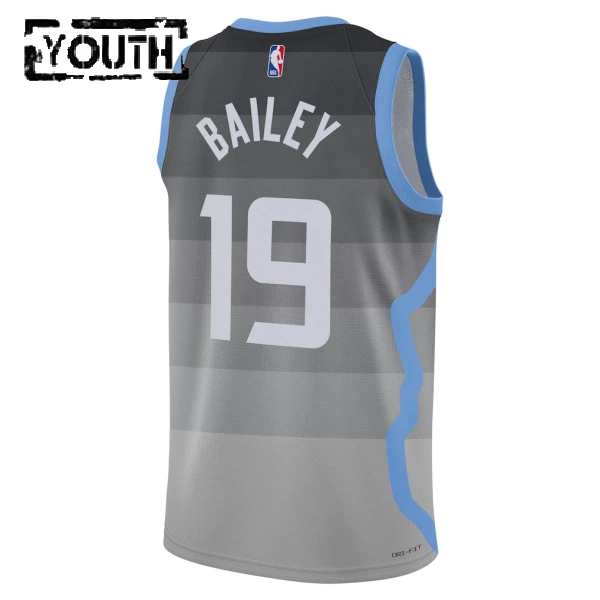 Camiseta Utah Jazz Ace Bailey City Edition 2025-26 Gris Swingman para Niño