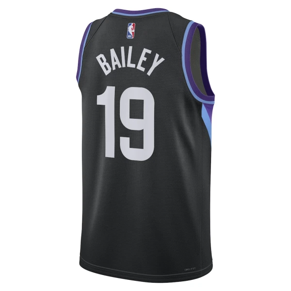 Camiseta Utah Jazz Ace Bailey Statement Edition 2025-26 Negro Swingman para Hombre