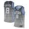 Camiseta Utah Jazz Isaiah Collier City Edition 2025-26 Gris Swingman para Hombre