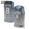 Camiseta Utah Jazz Isaiah Collier City Edition 2025-26 Gris Swingman para Niño