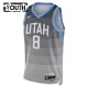 Camiseta Utah Jazz Isaiah Collier City Edition 2025-26 Gris Swingman para Niño