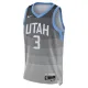 Camiseta Utah Jazz Keyonte George City Edition 2025-26 Gris Swingman para Hombre