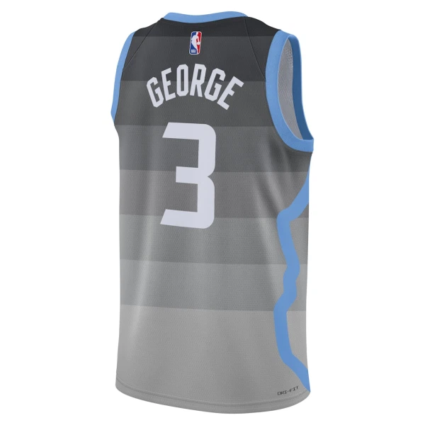 Camiseta Utah Jazz Keyonte George City Edition 2025-26 Gris Swingman para Hombre