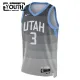 Camiseta Utah Jazz Keyonte George City Edition 2025-26 Gris Swingman para Niño