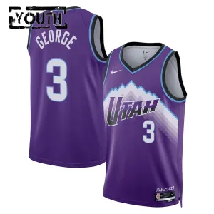 Camiseta Utah Jazz Keyonte George Icon Edition 2025-26 Púrpura Swingman para Niño