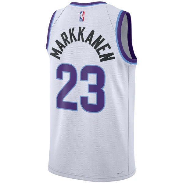 Camiseta Utah Jazz Lauri Markkanen Association Edition 2025-26 Blanco Swingman para Hombre