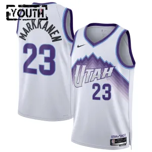 Camiseta Utah Jazz Lauri Markkanen Association Edition 2025-26 Blanco Swingman para Niño Camiseta Utah Jazz Lauri Markkanen Association Edition 2025-26 Blanco Swingman para Niño