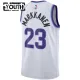 Camiseta Utah Jazz Lauri Markkanen Association Edition 2025-26 Blanco Swingman para Niño