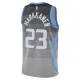 Camiseta Utah Jazz Lauri Markkanen City Edition 2025-26 Gris Swingman para Hombre