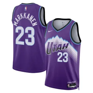 Camiseta Utah Jazz Lauri Markkanen Icon Edition 2025-26 Púrpura Swingman para Hombre