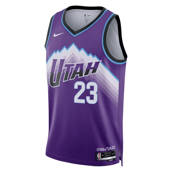 Camiseta Utah Jazz Lauri Markkanen Icon Edition 2025-26 Púrpura Swingman para Hombre