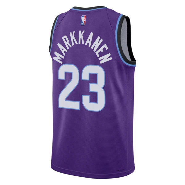 Camiseta Utah Jazz Lauri Markkanen Icon Edition 2025-26 Púrpura Swingman para Hombre