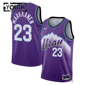 Camiseta Utah Jazz Lauri Markkanen Icon Edition 2025-26 Púrpura Swingman para Niño