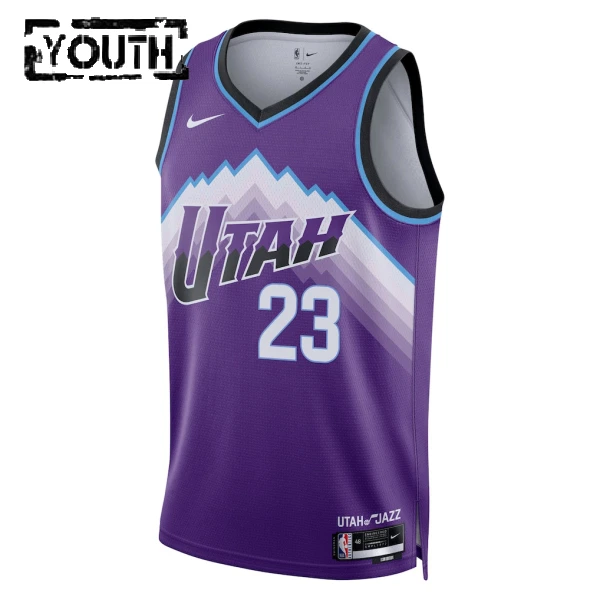 Camiseta Utah Jazz Lauri Markkanen Icon Edition 2025-26 Púrpura Swingman para Niño