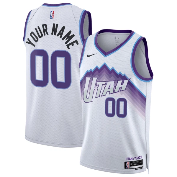 Camiseta Utah Jazz Personalizada Association Edition 2025-26 Blanco Swingman para Hombre Camiseta Utah Jazz Personalizada Association Edition 2025-26 Blanco Swingman para Hombre