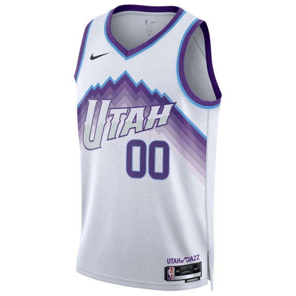Camiseta Utah Jazz Personalizada Association Edition 2025-26 Blanco Swingman para Hombre