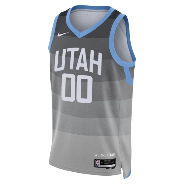 Camiseta Utah Jazz Personalizada City Edition 2025-26 Gris Swingman para Hombre
