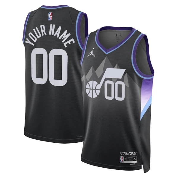 Camiseta Utah Jazz Personalizada Statement Edition 2025-26 Negro Swingman para Hombre Camiseta Utah Jazz Personalizada Statement Edition 2025-26 Negro Swingman para Hombre