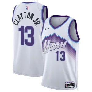 Camiseta Utah Jazz Walter Clayton JR Association Edition 2025-26 Blanco Swingman para Hombre