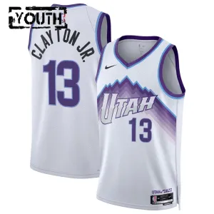 Camiseta Utah Jazz Walter Clayton JR Association Edition 2025-26 Blanco Swingman para Niño