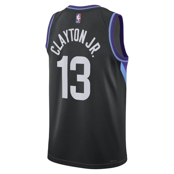 Camiseta Utah Jazz Walter Clayton JR Statement Edition 2025-26 Negro Swingman para Hombre
