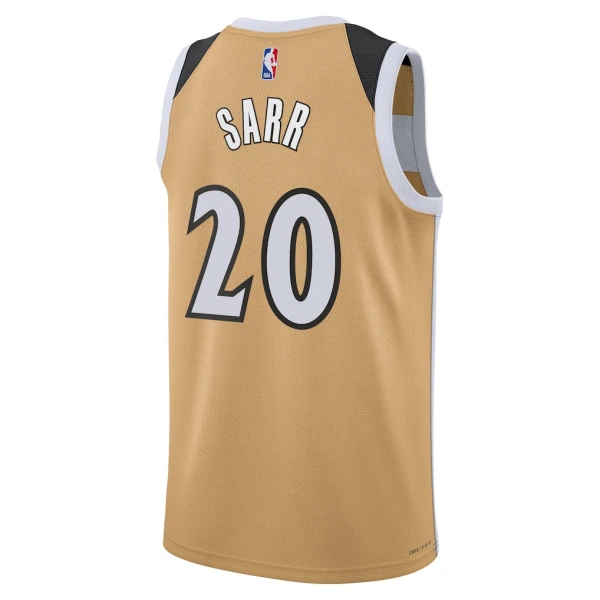 Camiseta Washington Wizards Alex Sarr City Edition 2025-26 Oro Swingman para Hombre
