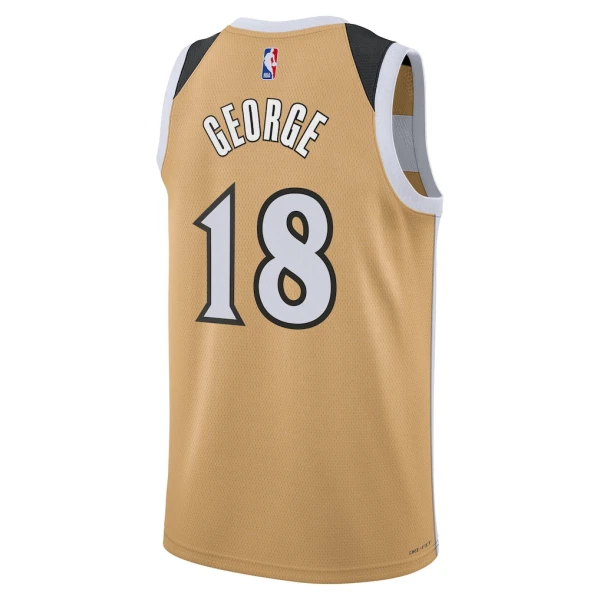 Camiseta Washington Wizards Kyshawn George City Edition 2025-26 Oro Swingman para Hombre