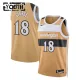 Camiseta Washington Wizards Kyshawn George City Edition 2025-26 Oro Swingman para Niño