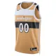 Camiseta Washington Wizards Personalizada City Edition 2025-26 Oro Swingman para Hombre