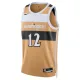 Camiseta Washington Wizards Tre Johnson III City Edition 2025-26 Oro Swingman para Hombre