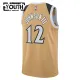 Camiseta Washington Wizards Tre Johnson III City Edition 2025-26 Oro Swingman para Niño