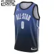 Camiseta Damian Lillard 0 All Star 2023 Azul Swingman para Niño