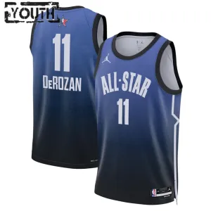 Camiseta Demar Derozan 11 All Star 2023 Azul Swingman para Niño
