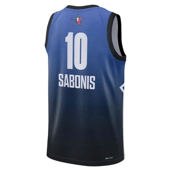 Camiseta Domantas Sabonis 10 All Star 2023 Azul Swingman para Hombre