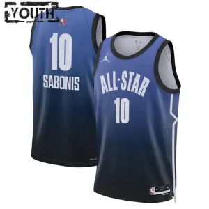Camiseta Domantas Sabonis 10 All Star 2023 Azul Swingman para Niño
