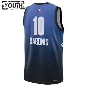 Camiseta Domantas Sabonis 10 All Star 2023 Azul Swingman para Niño