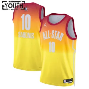 Camiseta Domantas Sabonis 10 All Star 2023 Naranja Swingman para Niño