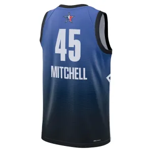 Camiseta Donovan Mitchell 45 All Star 2023 Azul Swingman para Hombre
