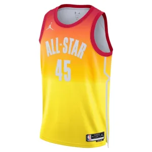 Camiseta Donovan Mitchell 45 All Star 2023 Naranja Swingman para Hombre