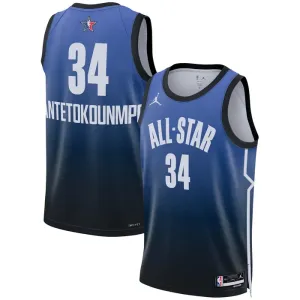 Camiseta Giannis Antetokounmpo 34 All Star 2023 Azul Swingman para Hombre