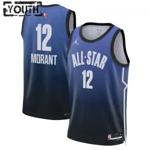 Camiseta Ja Morant 12 All Star 2023 Azul Swingman para Niño
