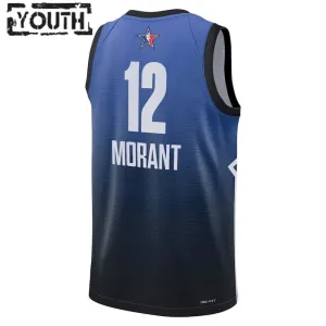 Camiseta Ja Morant 12 All Star 2023 Azul Swingman para Niño