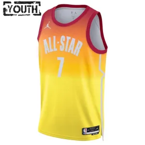 Camiseta Jaylen Brown 7 All Star 2023 Naranja Swingman para Niño
