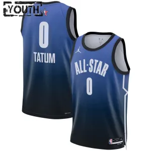 Camiseta Jayson Tatum 0 All Star 2023 Azul Swingman para Niño