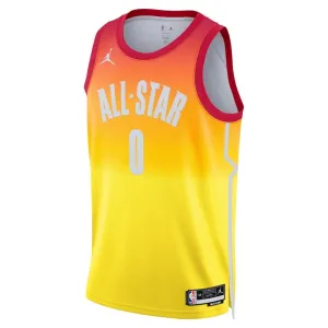 Camiseta Jayson Tatum 0 All Star 2023 Naranja Swingman para Hombre