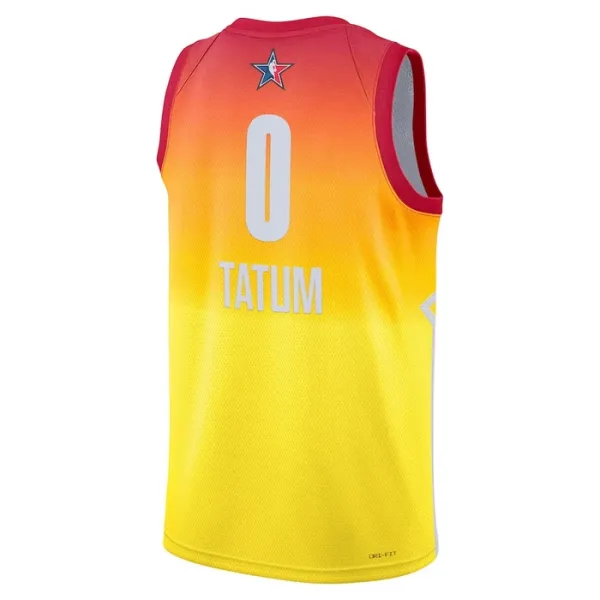 Camiseta Jayson Tatum 0 All Star 2023 Naranja Swingman para Hombre