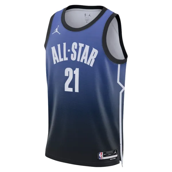 Camiseta Joel Embiid 21 All Star 2023 Azul Swingman para Hombre