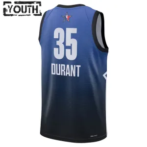 Camiseta Kevin Durant 35 All Star 2023 Azul Swingman para Niño