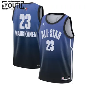 Camiseta Lauri Markkanen 23 All Star 2023 Azul Swingman para Niño
